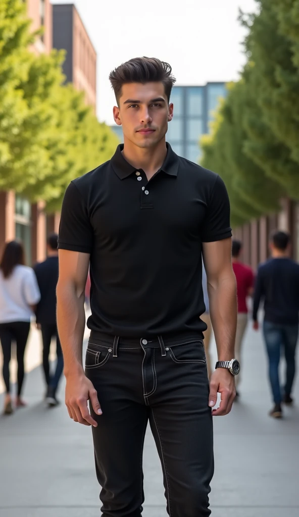 HX Premium Polo T-Shirt | Oversized Streetwear | Black, White, Red, Grey