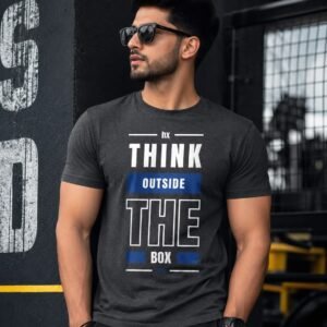 Home stay sanskari classic black graphic tee