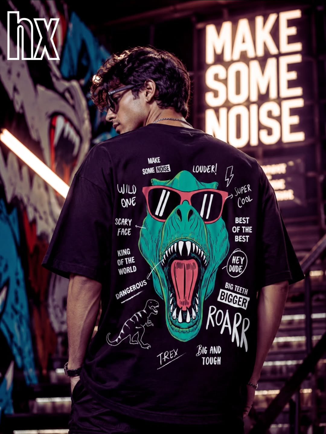 own the streets with confidence. this premium oversized black t shirt combines bold gen z style